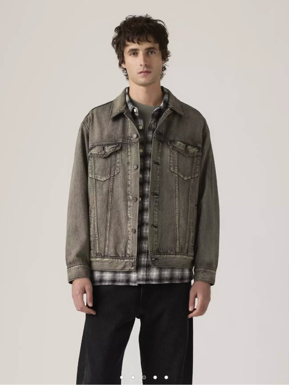 Levi's® Premium Relaxed Fit Trucker Denim Jean Jacket